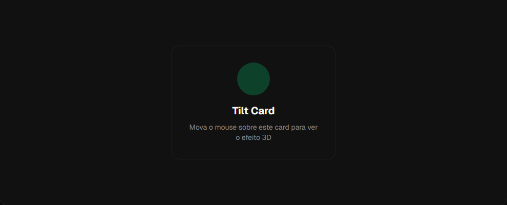 Tilt Card